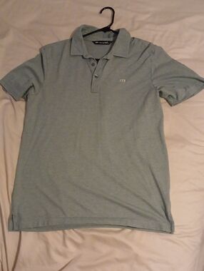Travis Mathew Men's Sage Green Polo